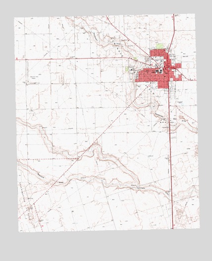 Seminole, TX USGS Topographic Map