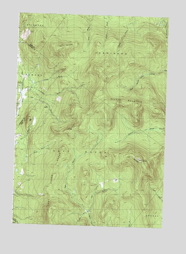 Seneca Mountain, VT USGS Topographic Map