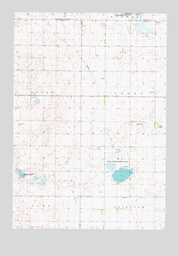Seneca NW, SD USGS Topographic Map