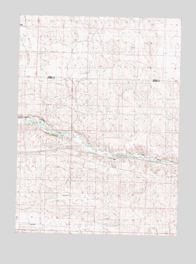 Seneca SW, NE USGS Topographic Map