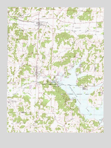 Senecaville, OH USGS Topographic Map