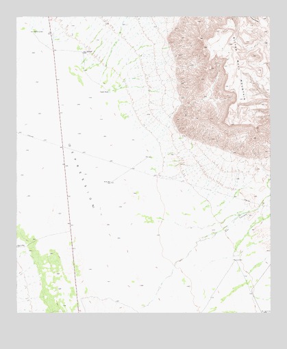 Bitter Well Mountain, TX USGS Topographic Map