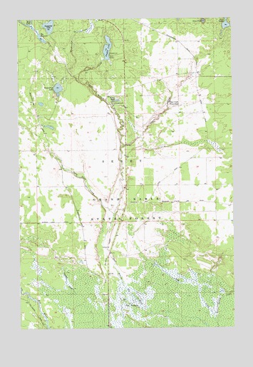Seney NW, MI USGS Topographic Map