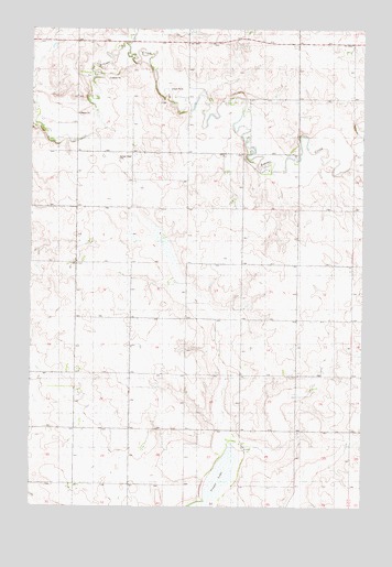 Senger Lake North, ND USGS Topographic Map