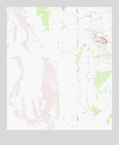 Bitter Well Mountain NW, TX USGS Topographic Map