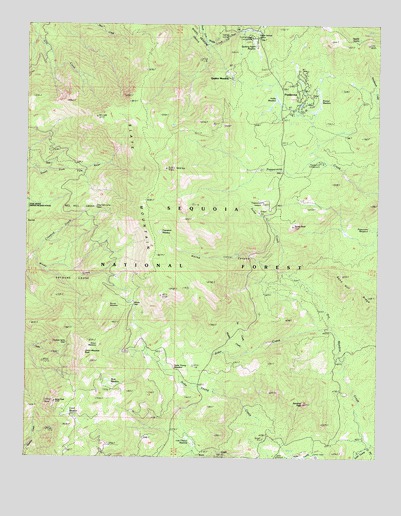 Sentinel Peak, CA USGS Topographic Map