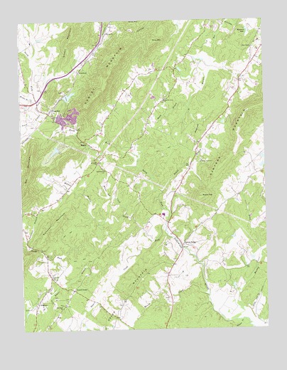 Alberene, VA USGS Topographic Map
