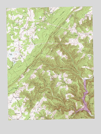 Bittinger, MD USGS Topographic Map