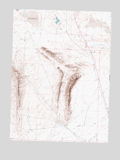 Separation Rim, WY USGS Topographic Map