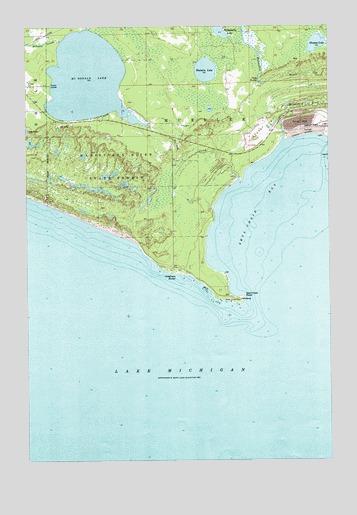 Seul Choix Point, MI USGS Topographic Map