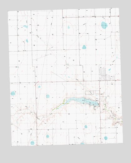 Bivins Lake, TX USGS Topographic Map