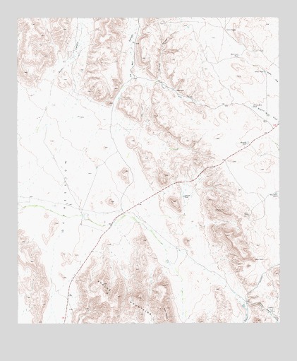 Seven Heart Gap, TX USGS Topographic Map
