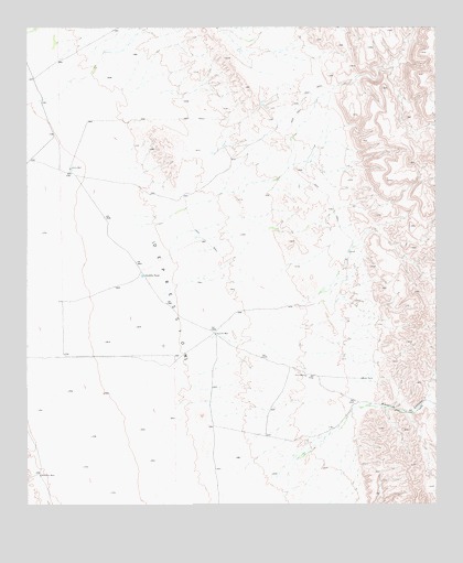 Seven Heart Gap NW, TX USGS Topographic Map
