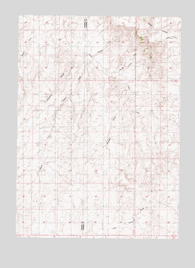 Seven L Creek East, WY USGS Topographic Map