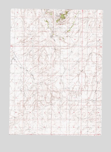Seven L Creek West, WY USGS Topographic Map