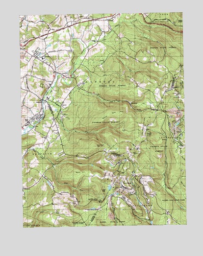 Seven Springs, PA USGS Topographic Map
