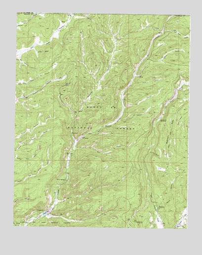 Seven Springs, NM USGS Topographic Map