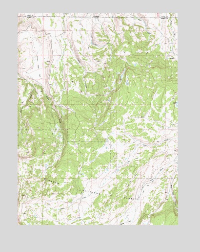 Seven Tree Flat, UT USGS Topographic Map