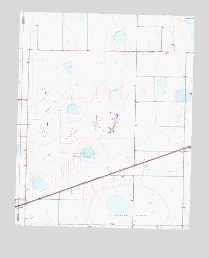 Sevenmile Basin, TX USGS Topographic Map