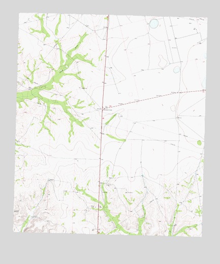 Sevenmile Corner, TX USGS Topographic Map