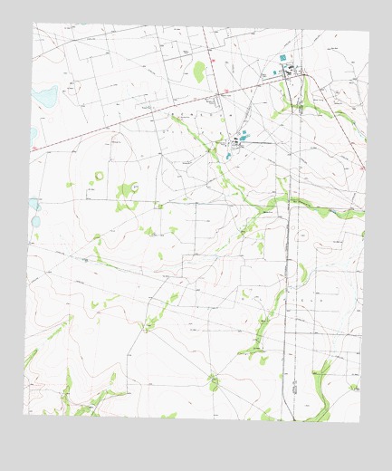 Sevenmile Corner SE, TX USGS Topographic Map