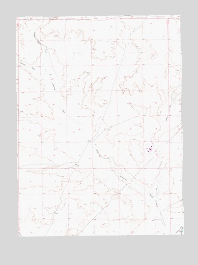 Sevenmile Gulch, WY USGS Topographic Map