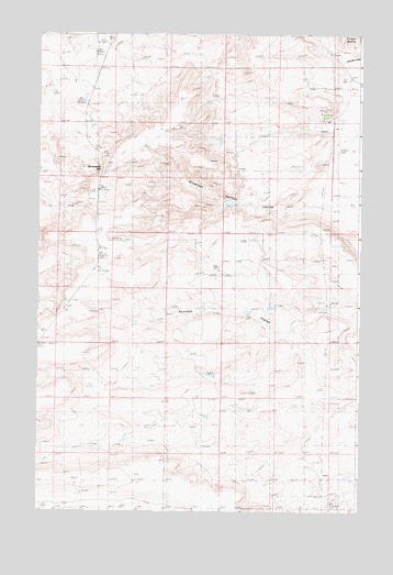 Sevenmile Hill, MT USGS Topographic Map