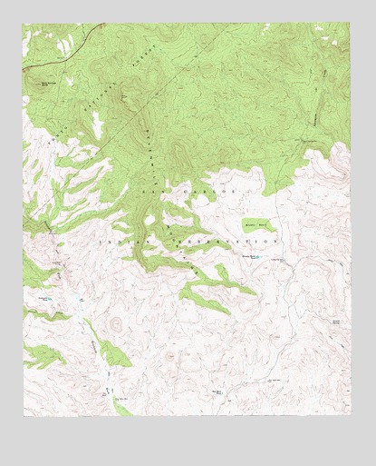 Sevenmile Mountains, AZ USGS Topographic Map