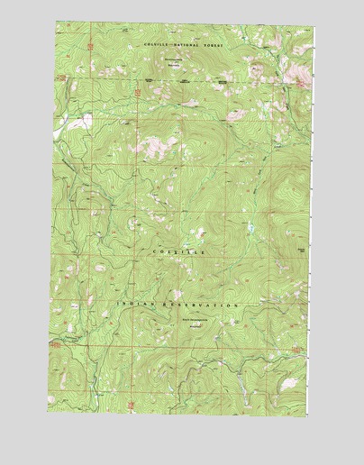 Seventeenmile Mountain, WA USGS Topographic Map