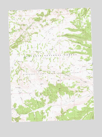 Severe Spring, ID USGS Topographic Map