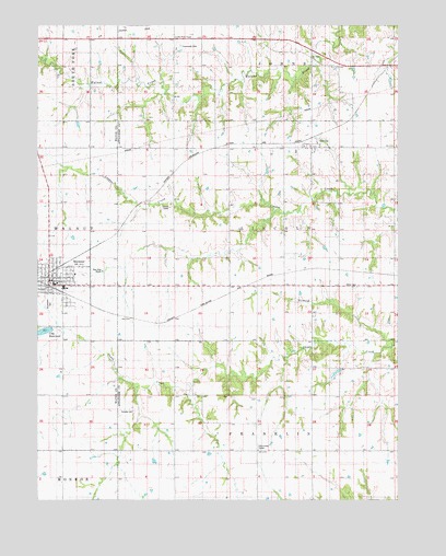 Seymour East, IA USGS Topographic Map