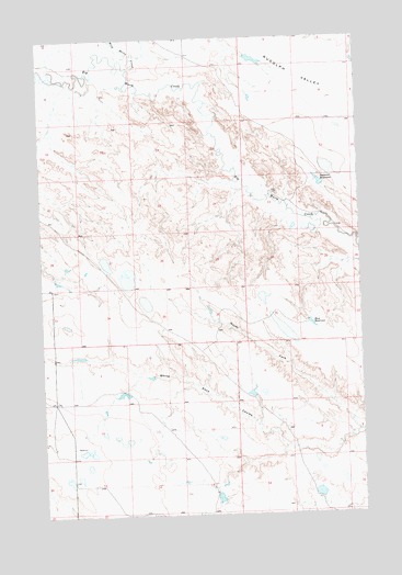 Seymour Reservoir, MT USGS Topographic Map