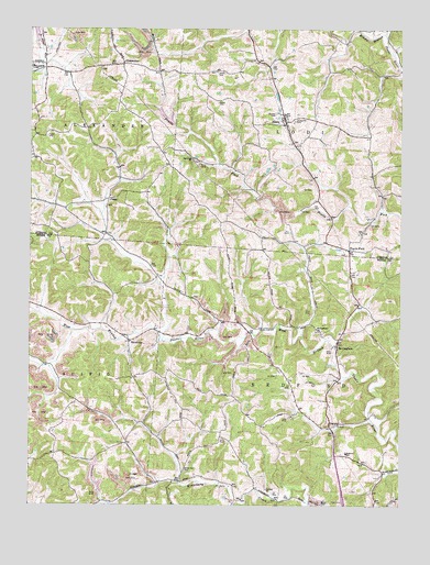Shade, OH USGS Topographic Map