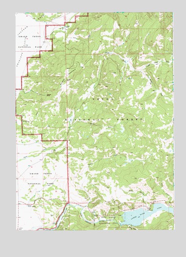 Shadow Mountain, WY USGS Topographic Map