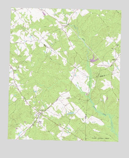 Shady Dale, GA USGS Topographic Map