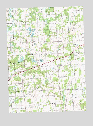 Shaftsburg, MI USGS Topographic Map