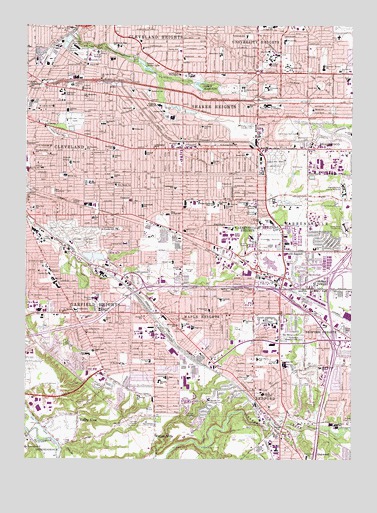 Shaker Heights, OH USGS Topographic Map