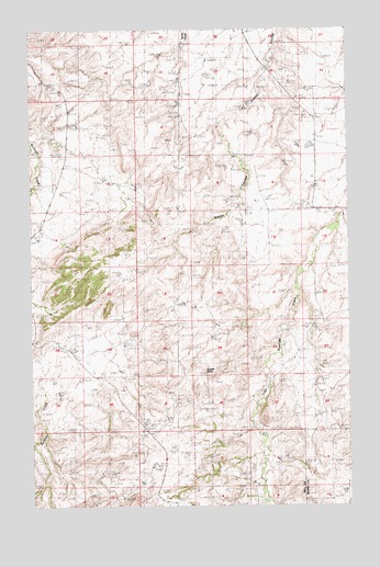 Shambo NE, MT USGS Topographic Map