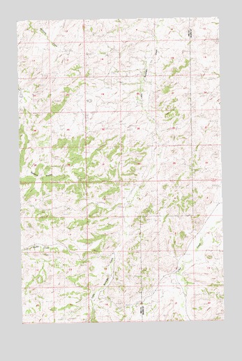 Shambo SE, MT USGS Topographic Map