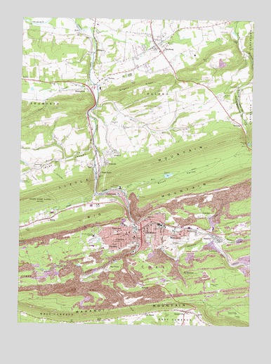 Shamokin, PA USGS Topographic Map