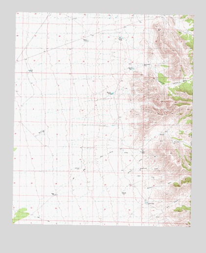 Shannon Canyon, NM USGS Topographic Map