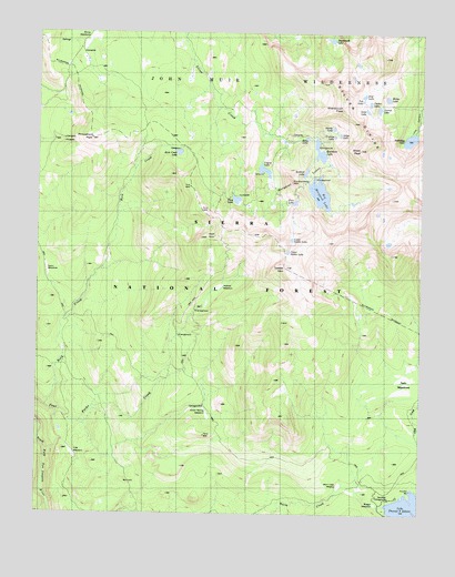 Sharktooth Peak, CA USGS Topographic Map