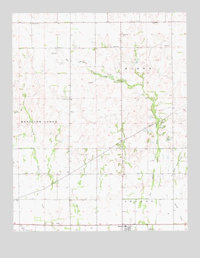 Sharon North, KS USGS Topographic Map
