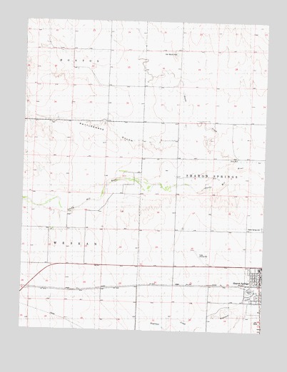 Sharon Springs West, KS USGS Topographic Map