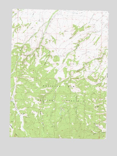 Sharp Hill, WY USGS Topographic Map