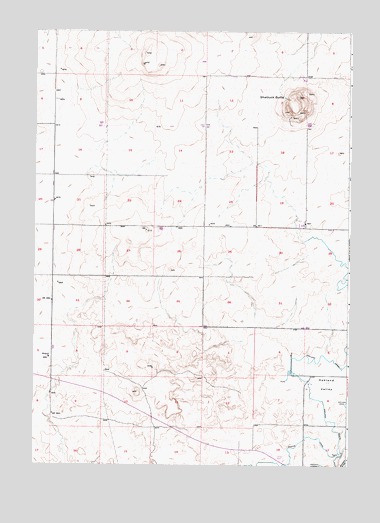 Shattuck Butte, ID USGS Topographic Map