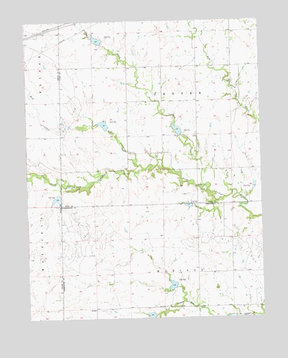 Shaw Creek, KS USGS Topographic Map