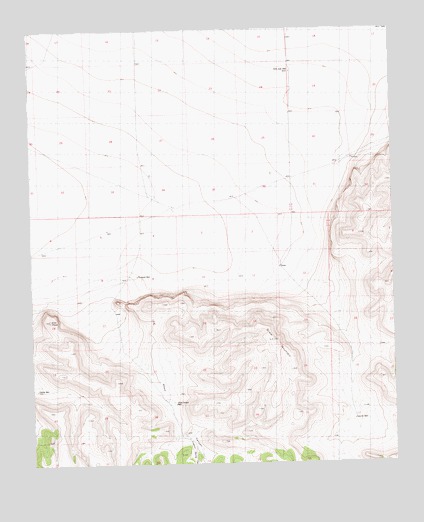 Shaw Mountain, NM USGS Topographic Map