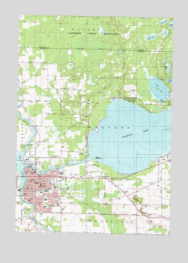 Shawano, WI USGS Topographic Map