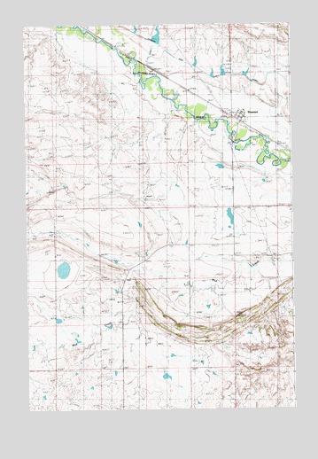 Shawmut, MT USGS Topographic Map